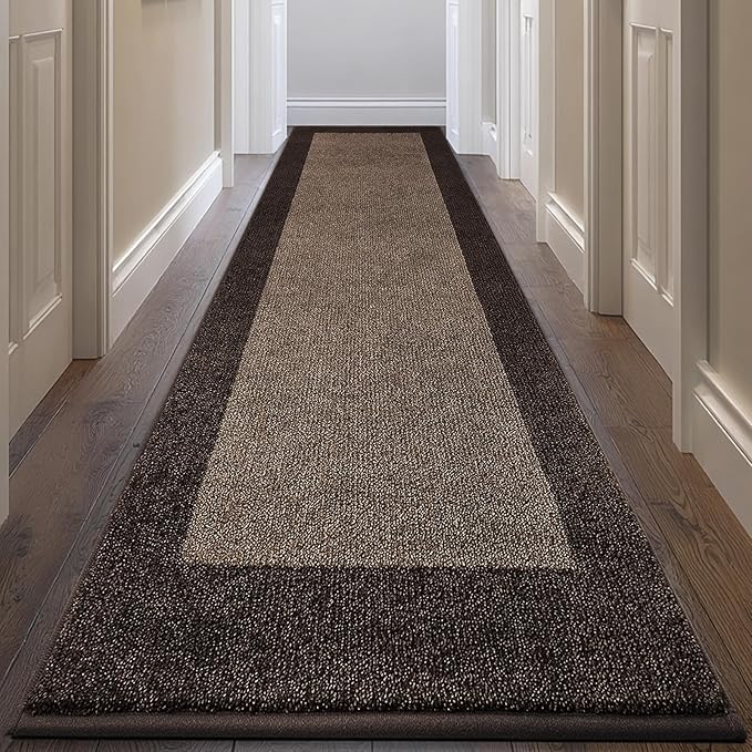 Machine Washable Runner Rug 32" x 144", Non Slip Kitchen Rug