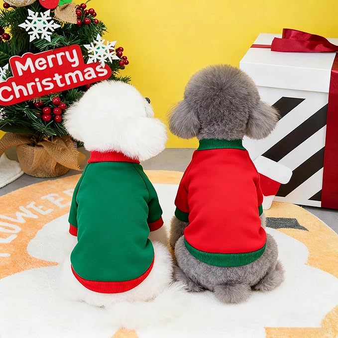 Custom Dog Hoodie, Personalized Sweatshirt with Photo Text Name Logo, Customized Hooded Sweater for Small Medium Large Dogs & Cats (Green + Red Sleeves, XXX-Large)