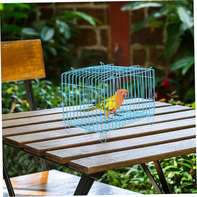 Parrot Carrying Cage Lightweight Portable Pet Carrier Bird Storage and Travel Cage for Outings