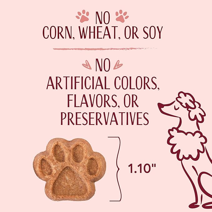 L'artisan Canine Barkerie Biscuits | Crunchy Dog Treats | French Recipes | Made in the USA | 8oz (Salmon)