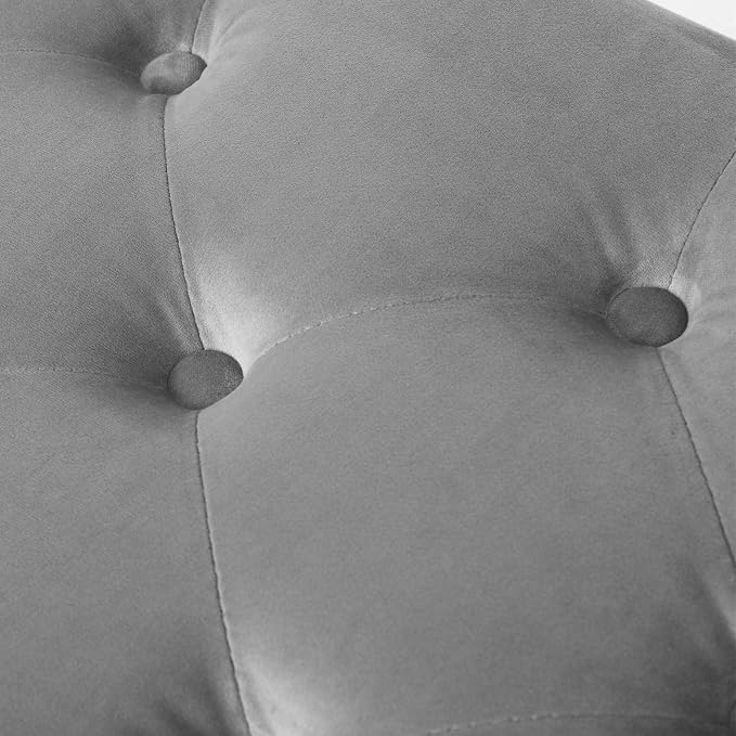 DUHOME Modern Velvet Ottoman Bench, Button-Tufted Upholstered Bedroom Benches