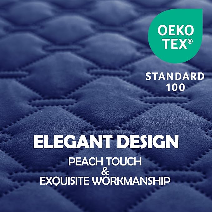 gogobunny 100% Double Sided Waterproof Dog Blanket Soft Pet Bed Cover Reversible Protect Furniture Couch Sofa Car for Puppy Large Dog Cat (Dark Navy/Light Navy, 40x50 Inch (Pack of 1))