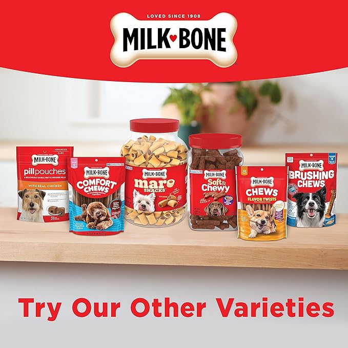 Milk-Bone Soft & Chewy Dog Treats Made with Real Bacon, 25 Ounce, (Pack of 2)