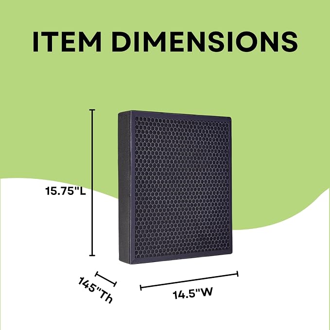 Nispira True HEPA Activated Carbon Pre Filter Replacement Compatible