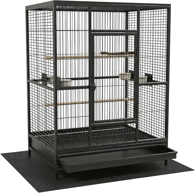 Under Pet Cage Mat for Bird Cages, Dog Kennels, Reptile Aquariums, Dog Kennels, Water-Resistant Pad for Hard Floors and Surfaces (XX-Large)