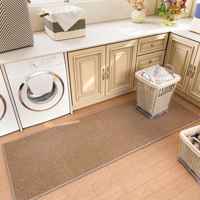 AREDO Runner Rug with Non Slip Rubber Backing, Washable Soft Floor Carpet