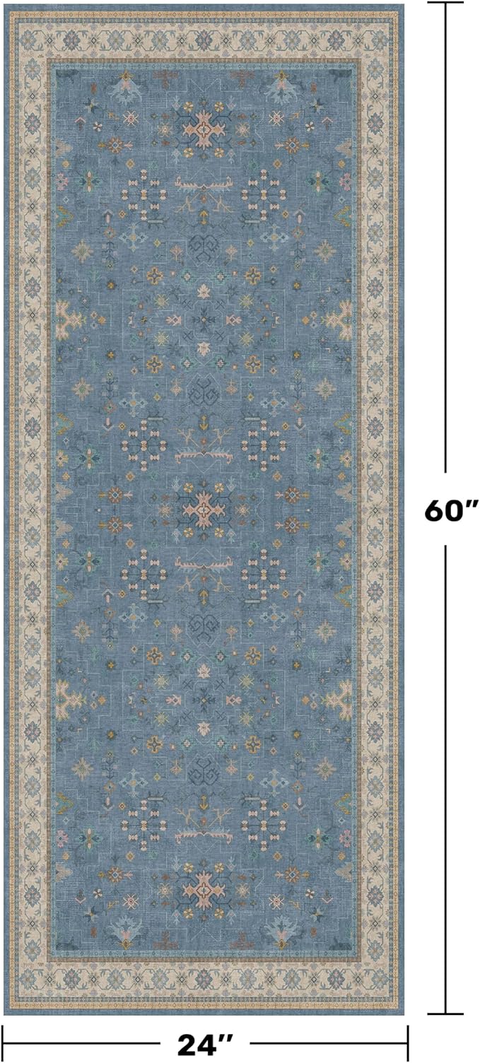 Hazo Haus Boho 2x5 Kitchen Rugs Non Slip