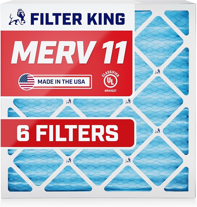 Filter King 21.5x26x1 Air Filter | 6-PACK | MERV 11 HVAC Pleated A/C Furnace