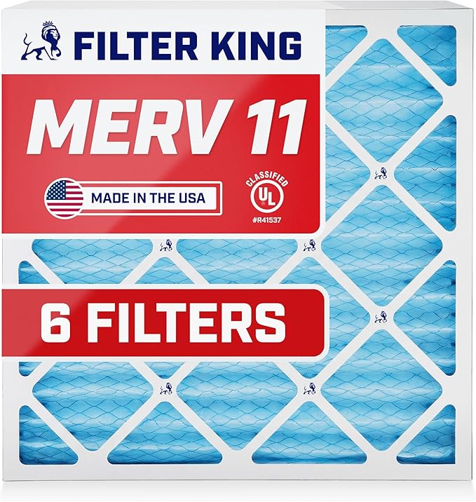 Filter King 18x27x1 Air Filter | 6-PACK | MERV 11 HVAC Pleated A/C Furnace