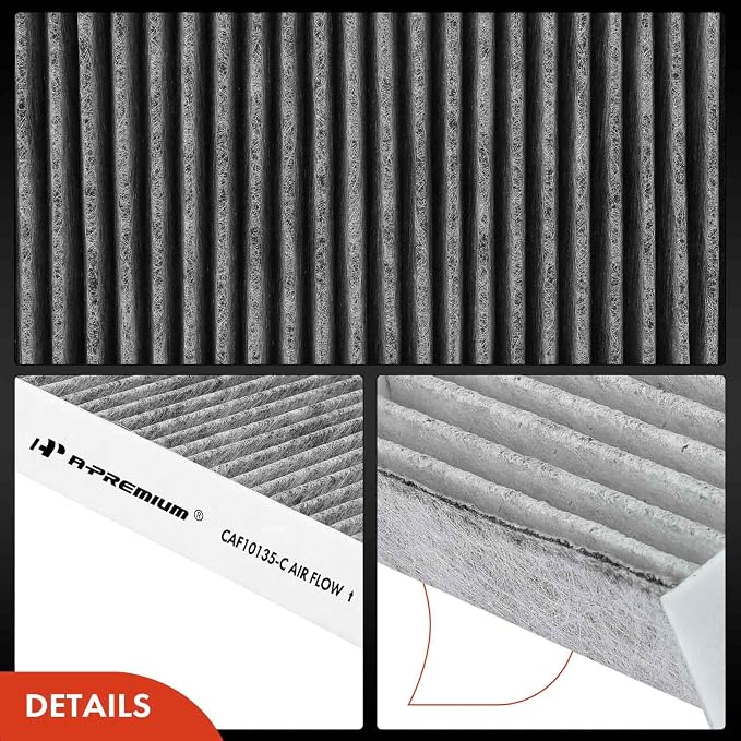 A-Premium 2-PC Cabin Air Filter w/Activated Carbon Compatible