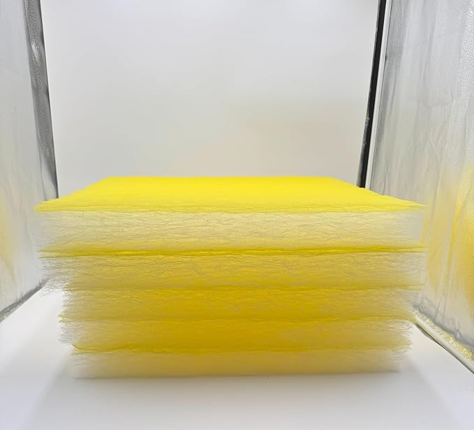 Paint Booth Exhaust Fiberglass Filter Pad, Heavy-Duty Paint Arrestor