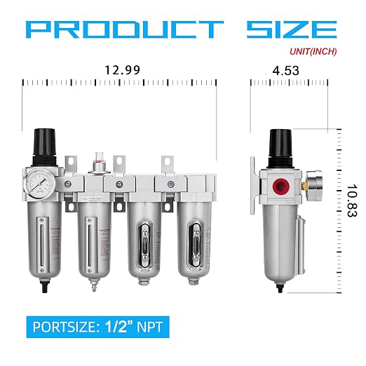 NANPU 1/2" NPT Industrial Grade 4 Stage Air Drying System