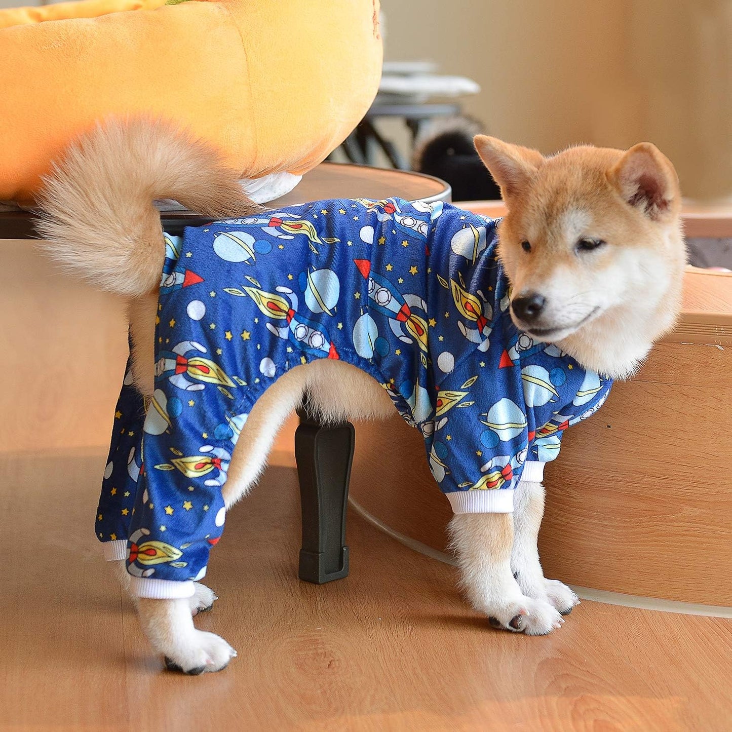 CuteBone Small Dogs Outfit Soft Puppy Onesies Pjs Dog Pajamas Pet Coat Cat Apparel Comfy Doggie Jumpsuit Bodysuit for All Seasons P16XL