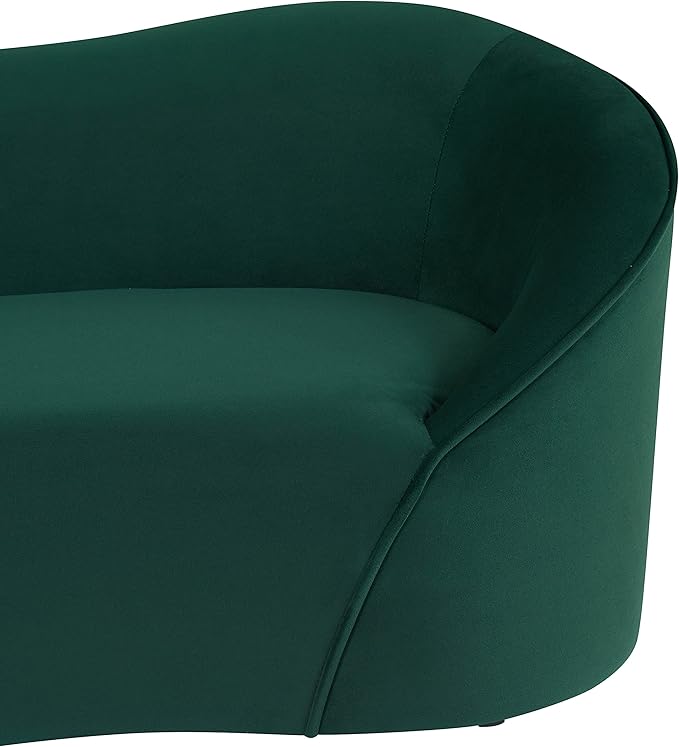 Tov Furniture Poodle Waterproof Upholstered Velvet Pet Bed (Forest Green)