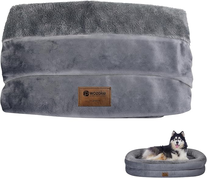 Orthopedic Washable Large Dog Bed Cover (48" L x 35" W)