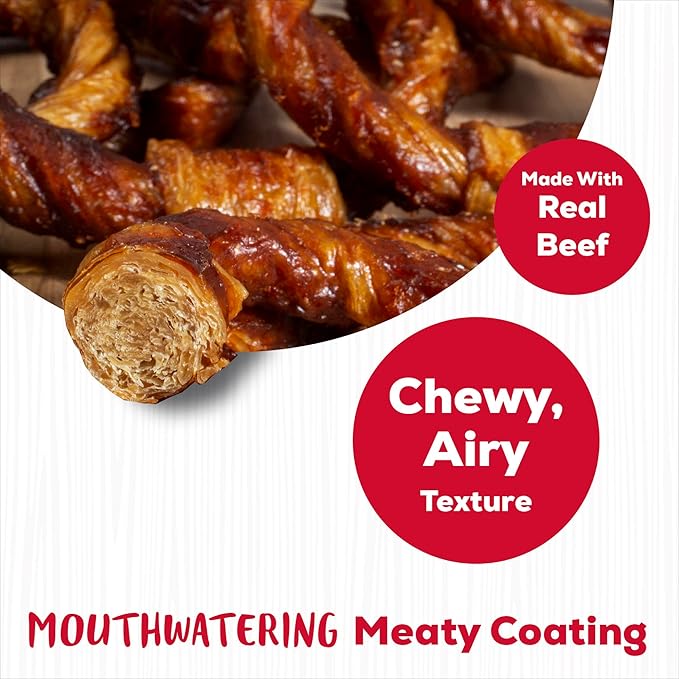 Country Kitchen Rawhide Free Beef Rings Dog Chews, Made with Real Beef, Highly Digestible, Gluten Free, 21 Count