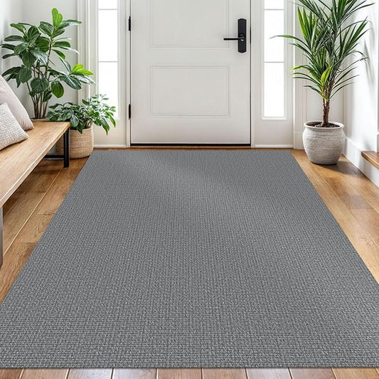 EARTHALL Washable Area Rug 4x6 Ft Non Slip Rugs