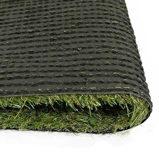 Ottomanson Artificial Grass Puppy Potty Training Pad with Tray, 15" x 30" Reusable Pee Pad for Small Pets and Dogs
