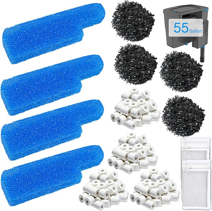 4 Set Aquarium Media Maintenance Kit, Replacement