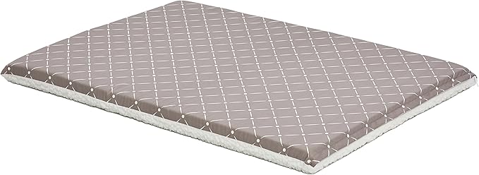 MidWest Homes for Pets Quiet Time Couture Paxton Pet Bed Mushroom/Fleece with Pillow Cover, Mushroom, Mushroom Diamond Pattern (40742-MRD)