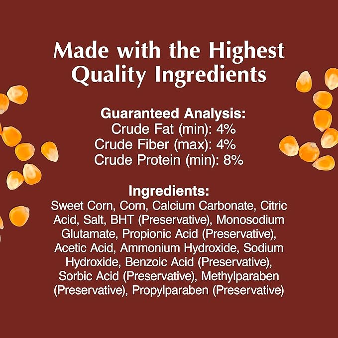 C&S Sweet Corn Squirrelog, 6-Pack Refill