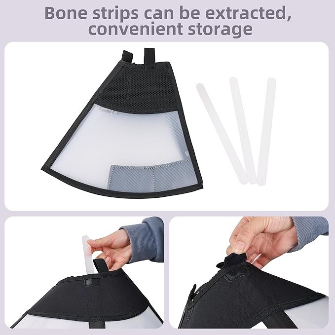 Soft Dog Cone Suitable for Postoperative Use in Dogs, Adjustable and Comfortable Elizabeth Collar, Used for Wound Care, Sterilization, Suitable for Medium to Large Dogs (XL)
