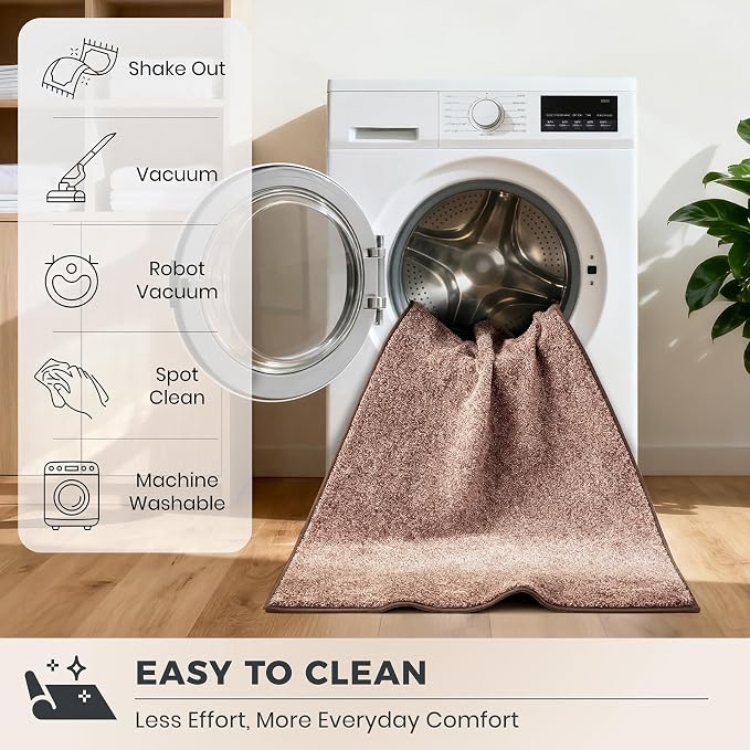 PURRUGS Dirt Trapping Door Mat 36" x 36", Non-Slip Machine Washable Entryway Rug