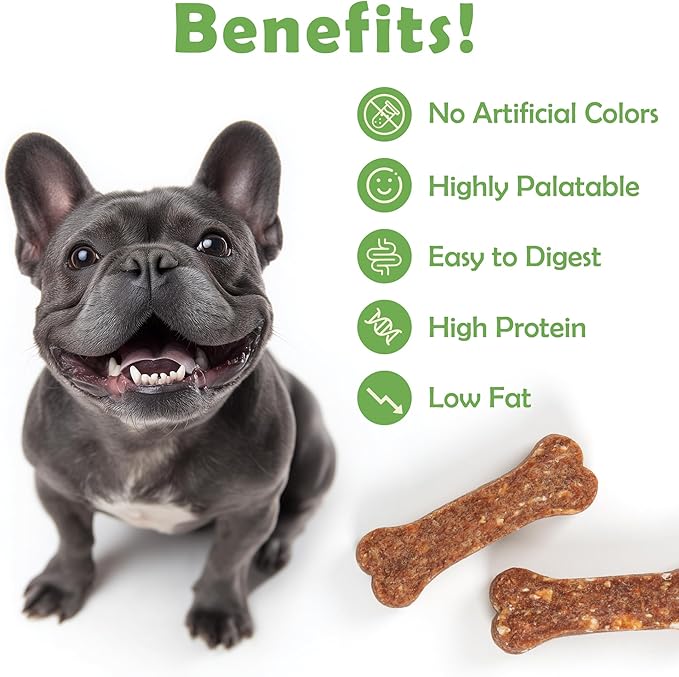 MON2SUN Dog Treats 2 Inch Chicken & Oat Treats with Cranberry Powder, Crunchy Biscuits for Small Dogs, Training Rewards, 21.16 oz (70 Count)