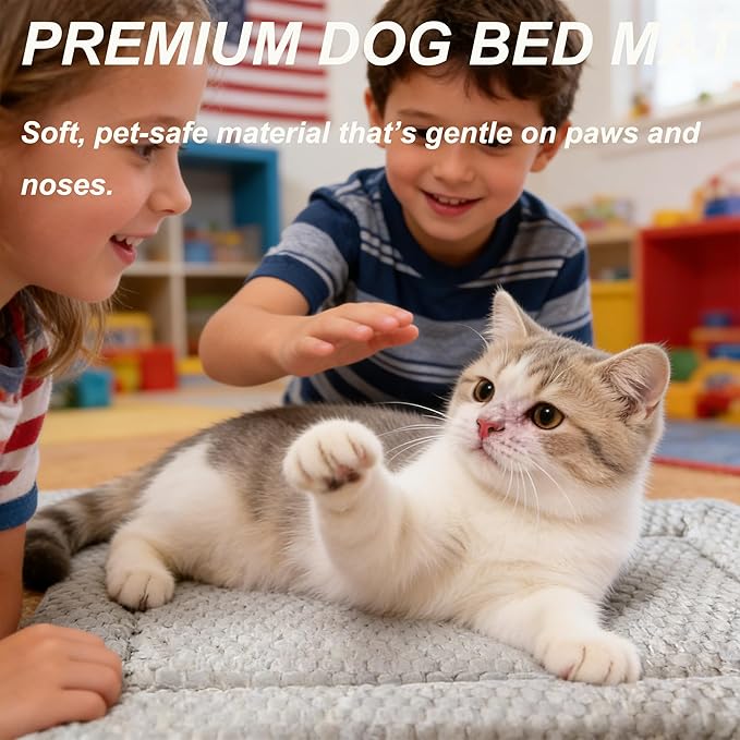 Dog Bed Mat - Reversible Dog Crate Bed Mats, Soft & Breathable Kennel Pad, Durable Crate Bed for Small Medium Large Dogs & Cats