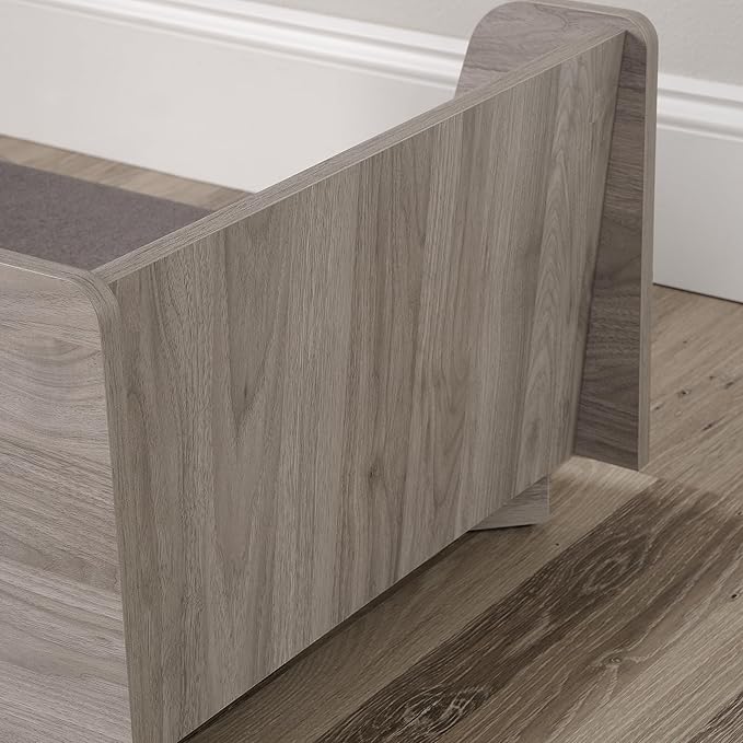 Sauder Milo Dog Bed, Light Walnut Finish