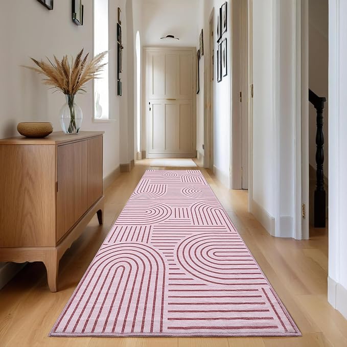 ROYHOME Modern Rug 2x6 Runners for Hallways, Abstract Kitchen Runner Rugs Non