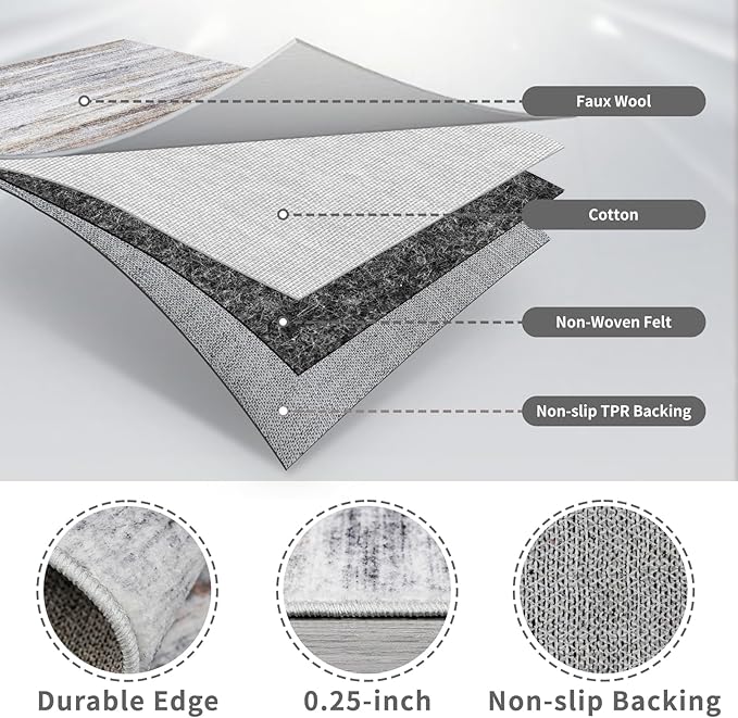 3x18 Washable Hallway Runner Rug: Extra Long Runners