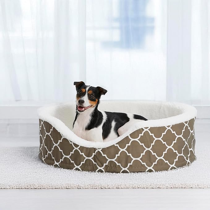 MidWest Homes for Pets Orthoperdic Egg-Crate Nesting Pet Bed w/ Teflon Fabric Protector, Medium Brown