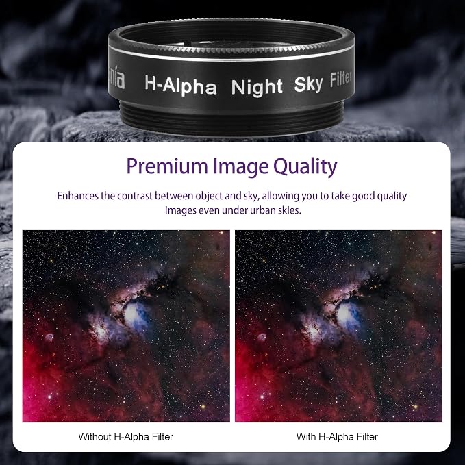Astromania Telescope Filter, 1.25 Inches Narrowband Hydrogen Alpha Filter