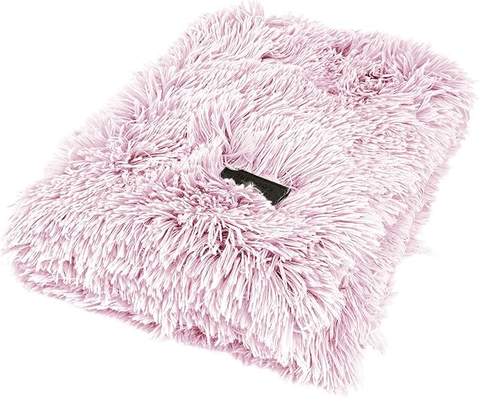 The Dog’s Blanket – Faux Fur Dog Blanket, Pink, Large, 28x42