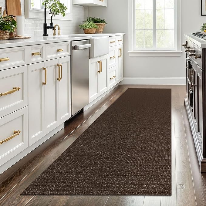 EARTHALL Washable Runner Rug 3x8 Ft Non Slip Runners