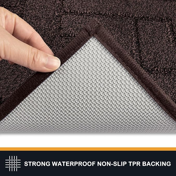 PURRUGS Dirt Trapping Door Mat 32" x 47", Non-Slip Machine Washable Entry Rug