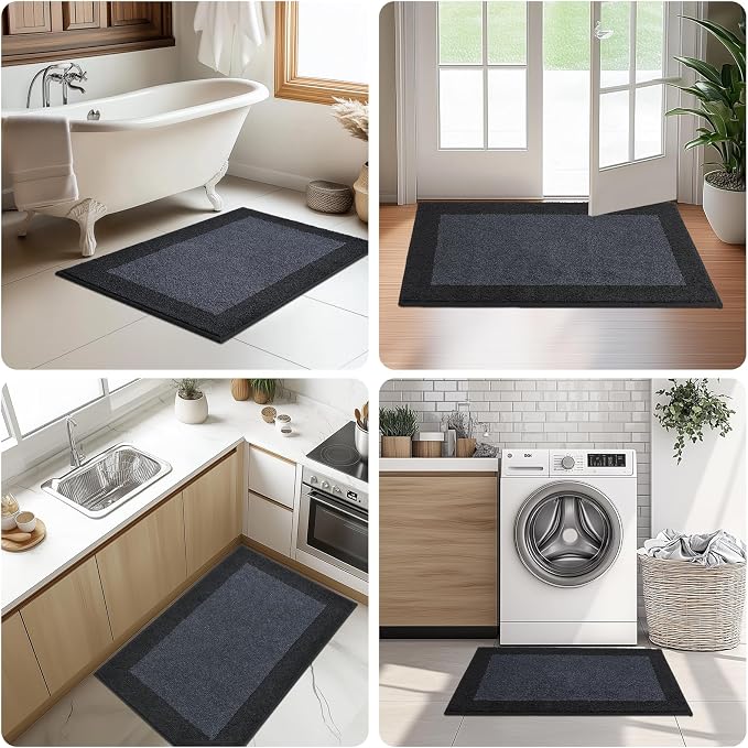 Machine Washable Runner Rug 32" x 96", Non Slip Kitchen Mat