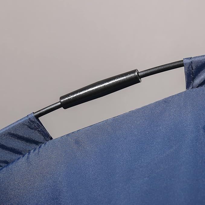 PawHut Elevated Dog Bed with Canopy, Portable Raised Dog Cot for M Sized Dogs, Indoor & Outdoor, 30" x 24" x 29", Dark Blue