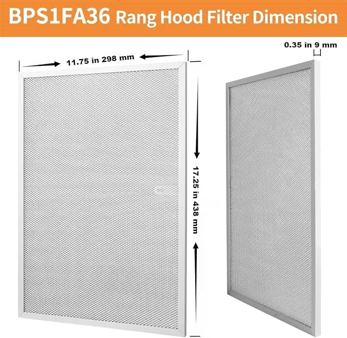 BPS1FA36 Aluminum Range Hood Vent Filter