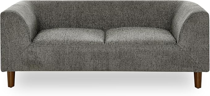 Pet Sofa with Backrest and Armrests,Modern Rectangular Pet Sofa Suitable for Small and Medium Dogs,Soft Cushion Comfortable Dog Sofa for Living Room,Dark Grey