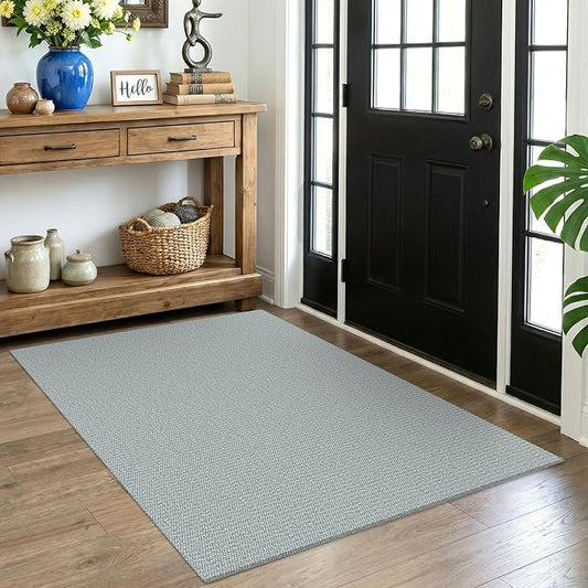 EARTHALL Washable Area Rug 4x5 Ft Non Slip Rugs