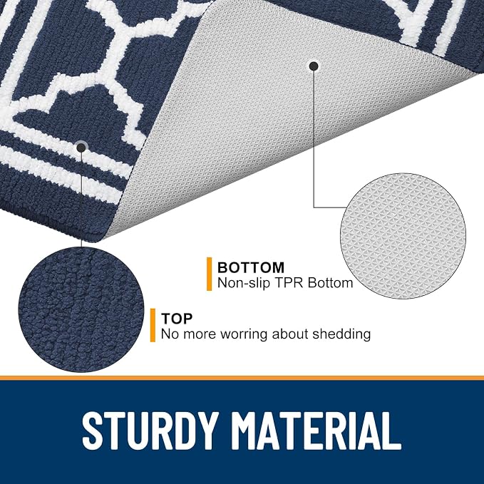 Buganda Indoor Door Mat, Dirt-Resistant and Absorbent Doormat, Low Profile