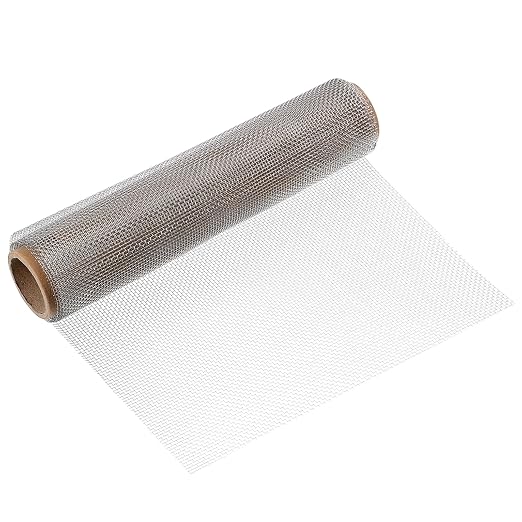 uxcell 12 Mesh 39" x 10" Woven Wire Mesh, 316 Stainless Steel Air Vent Filter