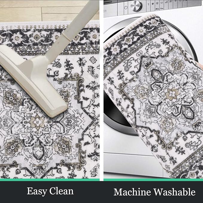 HEBE Boho Kitchen Rug Sets 3 Piece