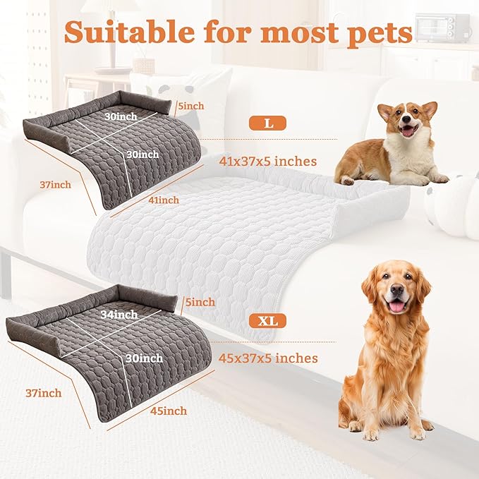 Dog Couch Bed Non Slip Dog Couch Cover Washable Non-Slip Pet Protector for Dogs & Cats, Soft Washable Dog Sofa Bed for Couch Sofa Chair & Bed