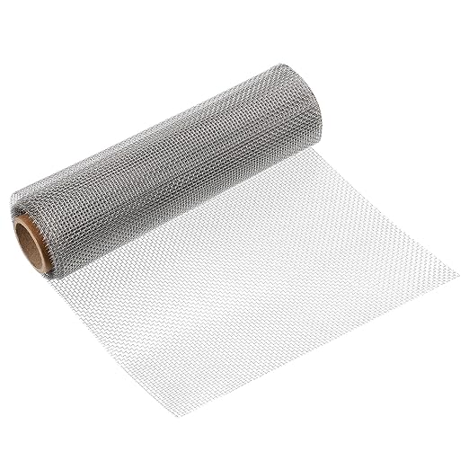 uxcell 10 Mesh 79" x 10" Woven Wire Mesh, 316 Stainless Steel Air Vent Filter