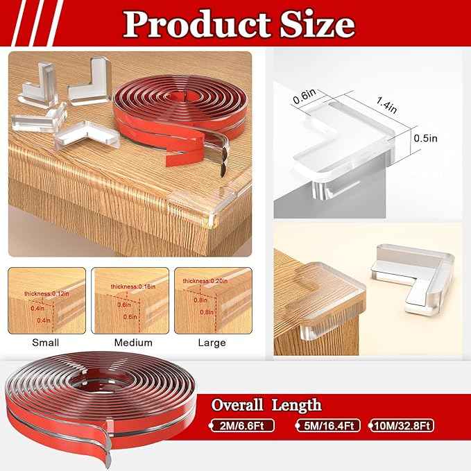 Baby Proofing Edge & Corner Safety Bumpers