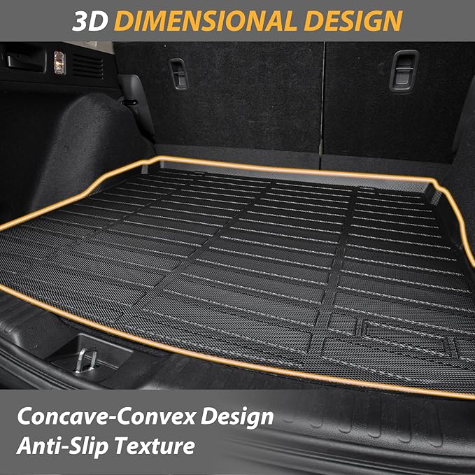 AIPOIL® Floor Mats & Cargo Liner Set for 2023 2024 2025 2026 Honda Accord & Accord Hybrid All Weather Protection TPE Anti-Slip Automotive Full Set Custom Car Mats Accessories - Black