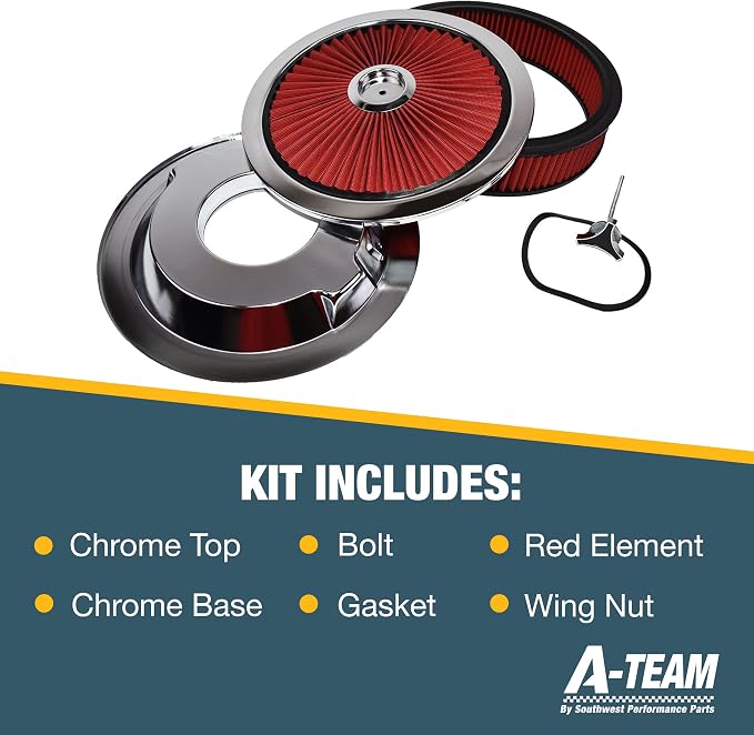 A-Team Performance High-Flow Air Cleaner Assembly